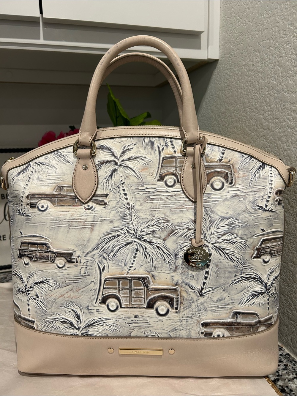 Brahmin Ivory Copa Cabana Large Duxbury